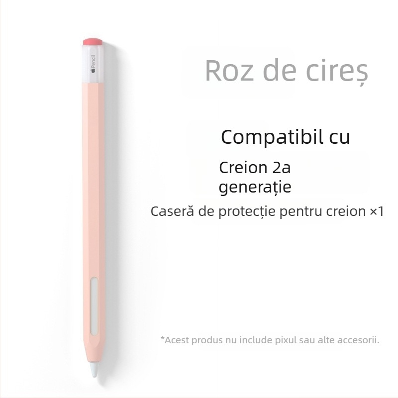 Husă din silicon pentru Apple Pencil (Gen 1 și Gen 2) - anti-derulare, rezistentă la căderi, anti-alunecare