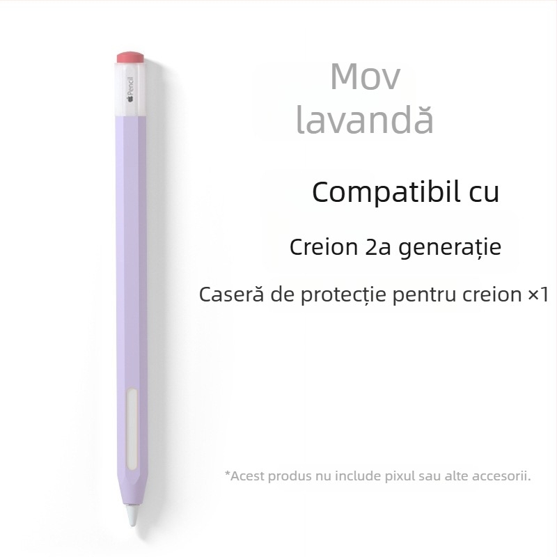 Husă din silicon pentru Apple Pencil (Gen 1 și Gen 2) - anti-derulare, rezistentă la căderi, anti-alunecare