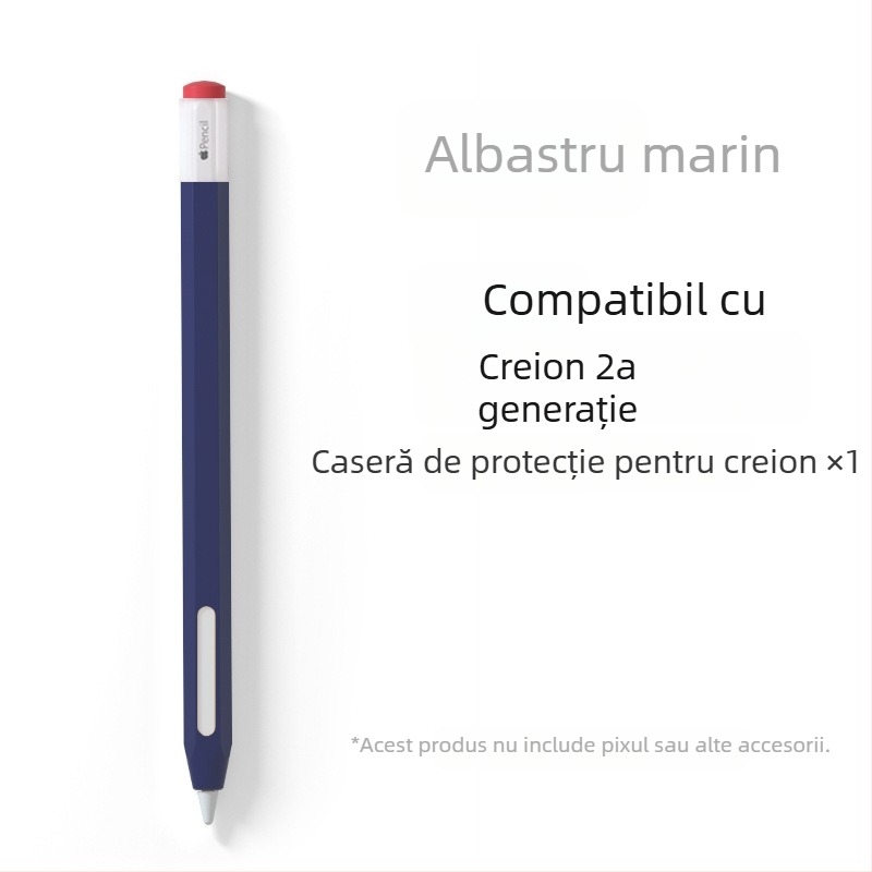 Husă din silicon pentru Apple Pencil (Gen 1 și Gen 2) - anti-derulare, rezistentă la căderi, anti-alunecare