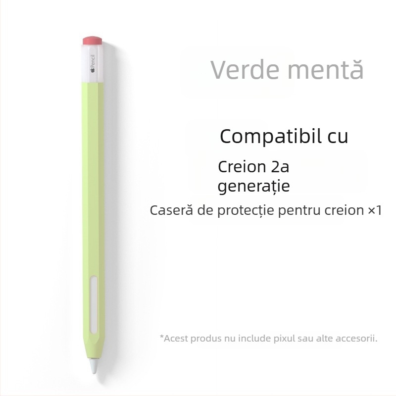 Husă din silicon pentru Apple Pencil (Gen 1 și Gen 2) - anti-derulare, rezistentă la căderi, anti-alunecare