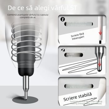 Pix gel de tip cilindru retractabil, uscare rapidă, pentru examene, corp din plastic, seria Marvel