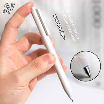 Pix gel de tip cilindru retractabil, uscare rapidă, pentru examene, corp din plastic, seria Marvel