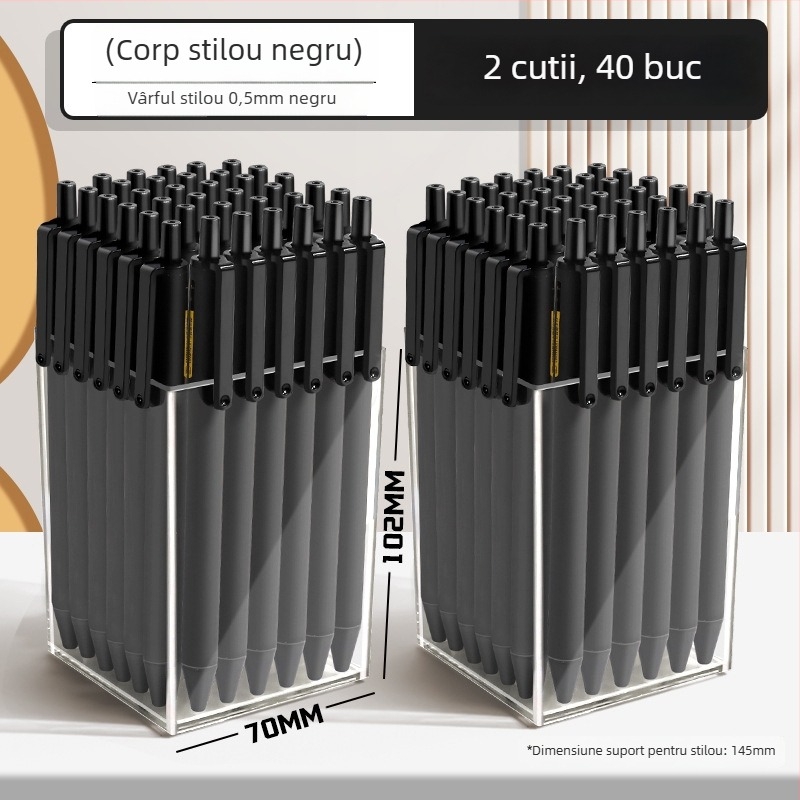 Pix gel de tip cilindru retractabil, uscare rapidă, pentru examene, corp din plastic, seria Marvel