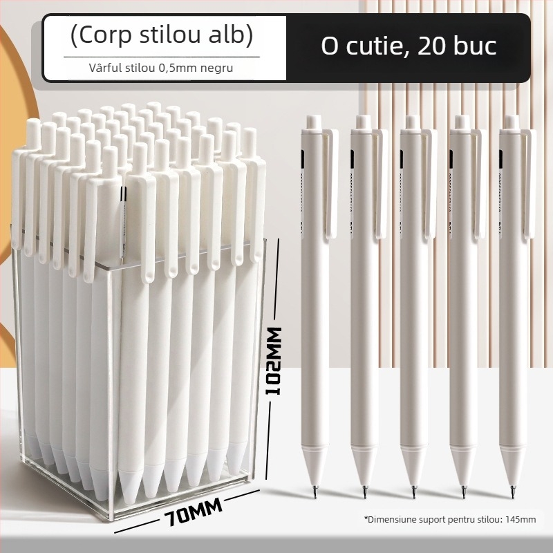 Pix gel de tip cilindru retractabil, uscare rapidă, pentru examene, corp din plastic, seria Marvel