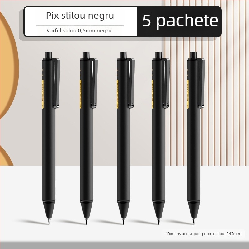 Pix gel de tip cilindru retractabil, uscare rapidă, pentru examene, corp din plastic, seria Marvel