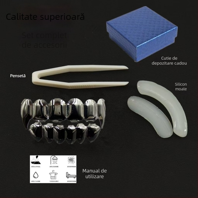 Bijuterii dentare pentru costume - aliaj, placare electrolitică, stil desen animat, proaspăt și dulce, primăvară 2025