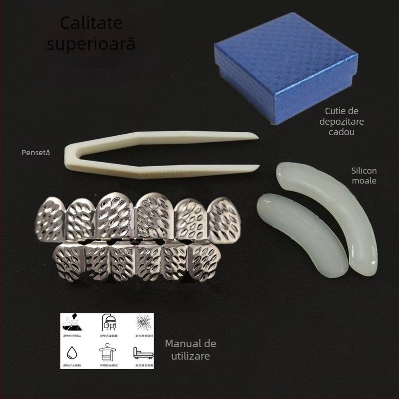 Bijuterii dentare pentru costume - aliaj, placare electrolitică, stil desen animat, proaspăt și dulce, primăvară 2025