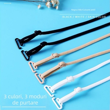 Bretele Sutien Înlocuire – Subțiri, Vizibile pe spate, Cârlig mic, pentru top de tip tub/rochie (Material: Altul; Marcă: Altă; Cod produs: Tlzn%j # Fgfgu+u+j # Lo%hj #; Origine: Altă)