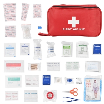 DearGo CEB-01 kit de prim ajutor portabil, 180 de piese, pentru exterior, automobil, casă și călătorii