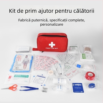 DearGo CEB-01 kit de prim ajutor portabil, 180 de piese, pentru exterior, automobil, casă și călătorii