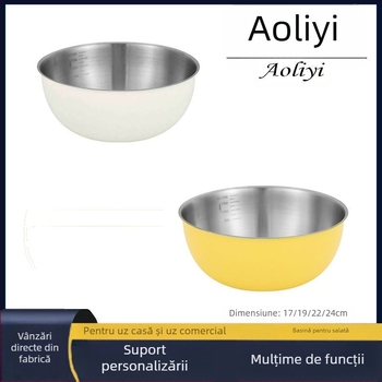 Bazin din oțel inoxidabil în stil coreean – Olliyi; Material: oțel inoxidabil; Pentru bucătărie și uz comercial; Tendință creativă; Origine Guangdong