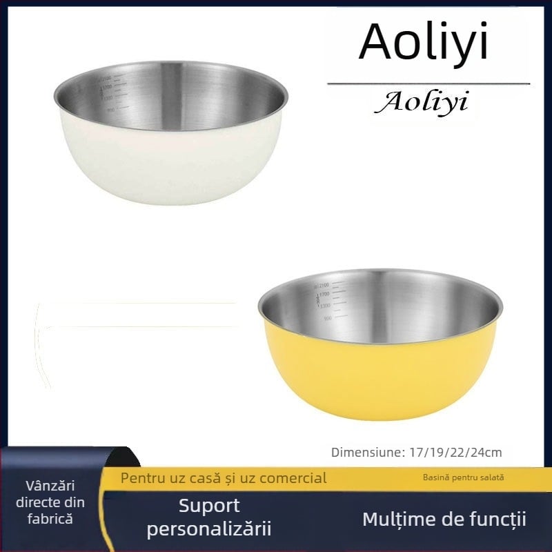 Bazin din oțel inoxidabil în stil coreean – Olliyi; Material: oțel inoxidabil; Pentru bucătărie și uz comercial; Tendință creativă; Origine Guangdong