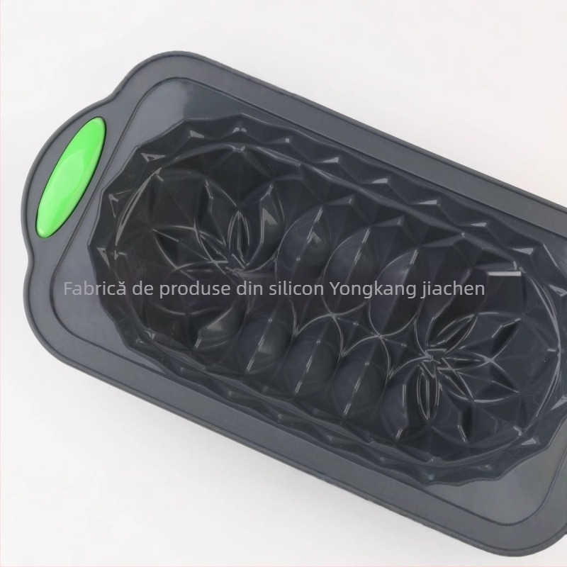 Formă din silicon în formă de lotus pentru pâine și prăjituri, pătrată, cu nervuri, din material de calitate alimentară, rezistentă la temperaturi înalte