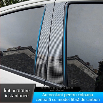 Decaluri pentru pilonul central al ferestrelor pentru modelele Toyota: Vios, Reiz, Yaris, Highlander, Crown, Land Cruiser; 2006–2023; Material PC; transmisie automată.