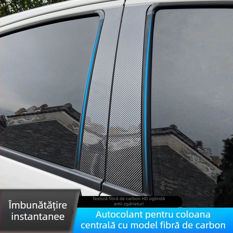 Decaluri pentru pilonul central al ferestrelor pentru modelele Toyota: Vios, Reiz, Yaris, Highlander, Crown, Land Cruiser; 2006–2023; Material PC; transmisie automată.