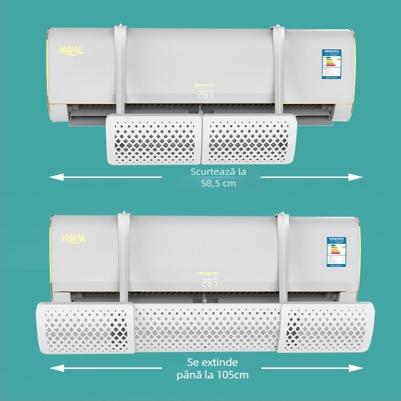 Deflector de aer pentru aer condiționat, anti vânt, stil simplu, filtrare universală și purificare a aerului