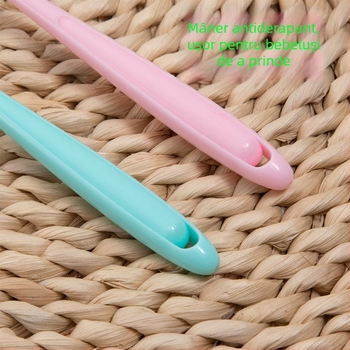 Aishukou Periuță de dinți pentru copii cu cap din silicon 360°, manuală, perii moi, cutie cu 400 buc.