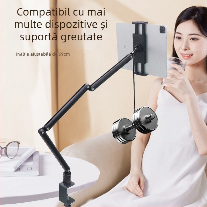 BX-N02 Suport pentru tabletă pentru birou, pliabil, rotativ, compatibil cu iPad 2/3/4 și iPad Mini, greutate 0,85 kg