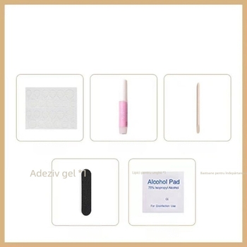 Unghii artificiale lungi în formă de lacrimă, cu motiv de trandafiri, ultra-subțiri și fără cusuri, lucrate manual