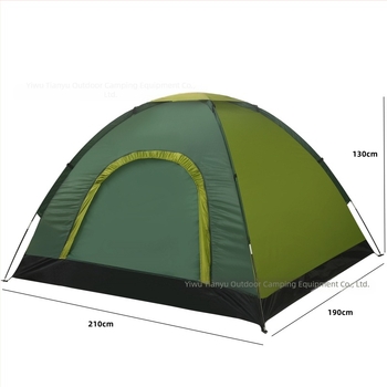 Cort de camping pliabil, portabil pentru exterior, pentru 3–4 persoane; țevi din fibră de sticlă; poliester 170T interior și exterior; podea Oxford; greutate 1,7 kg