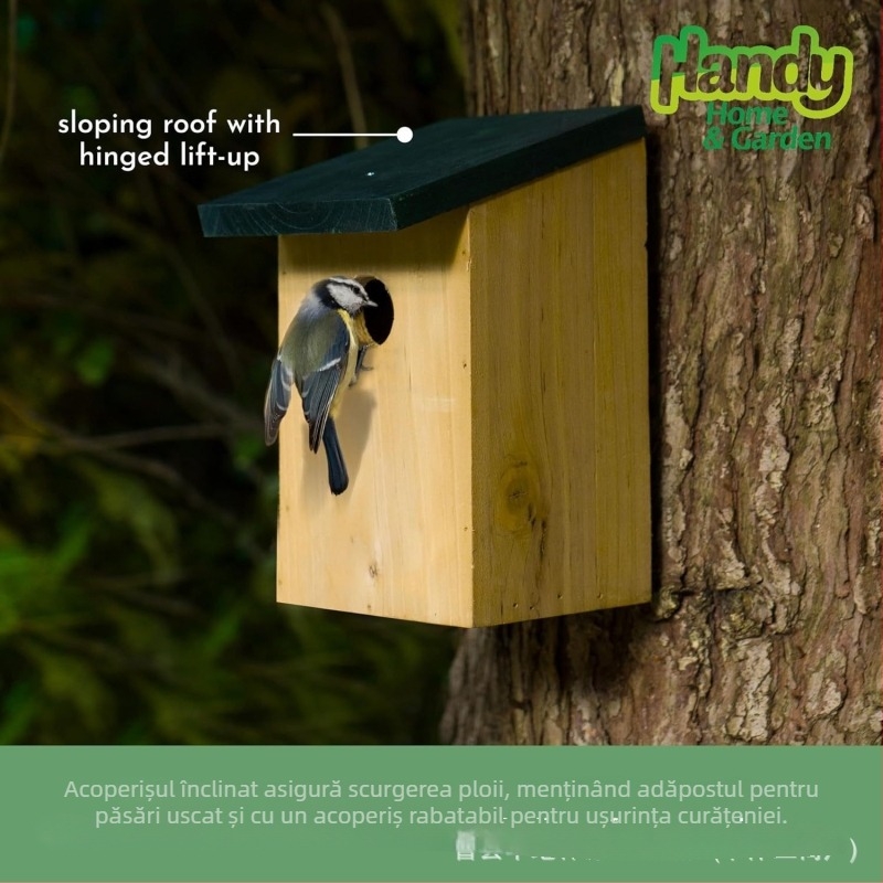 Cuib de păsări din lemn, de agățat, pentru exterior — Origine Shandong, Cod 0703