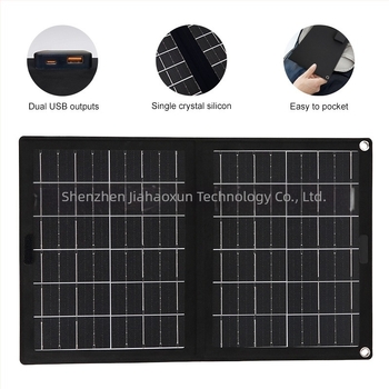 Geantă de încărcare solară pentru activități în aer liber, pliabilă (20W, 5V)