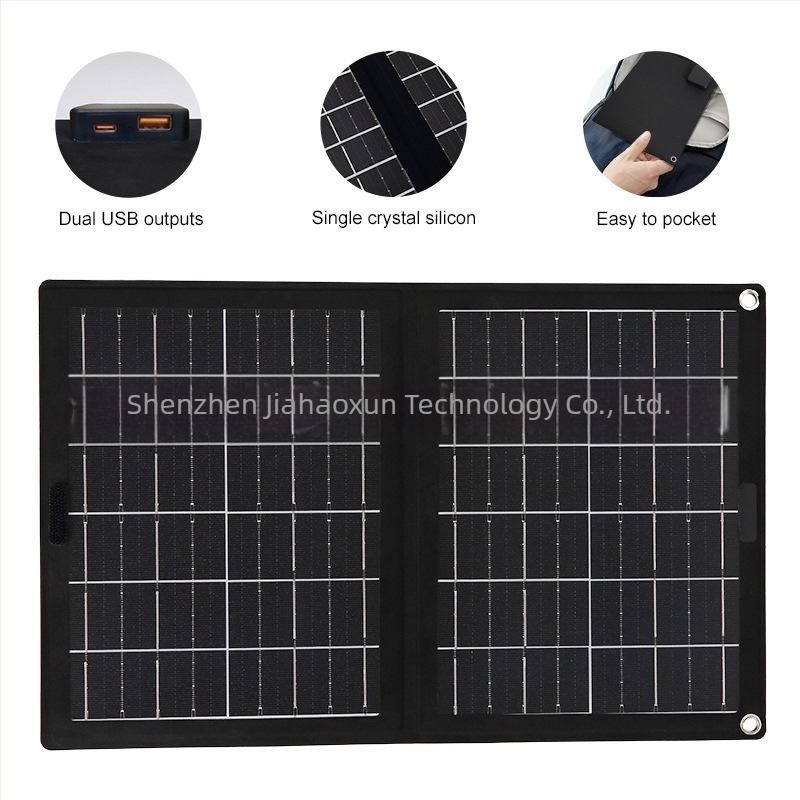 Geantă de încărcare solară pentru activități în aer liber, pliabilă (20W, 5V)