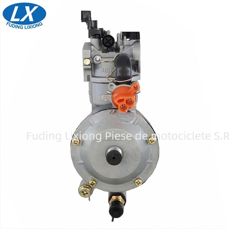 Carburator mecanic dual-fuel pentru generatoare de 2-3 kW, LPG/CNG, compatibil cu GX160, GX200, 168F, 170F (orificii standard de montaj)