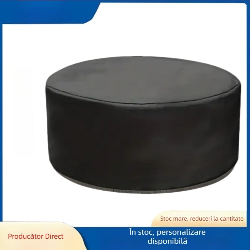 Acoperire circulară pentru piscină exterioară – material Oxford, design modern minimalist