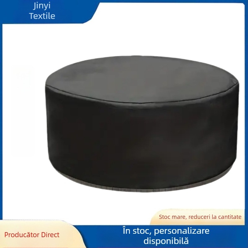 Acoperire circulară pentru piscină exterioară – material Oxford, design modern minimalist