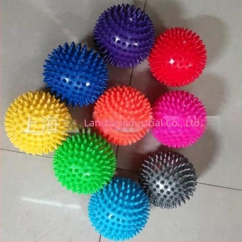 Minge de masaj PVC cu ținte pentru acupuncură și fascia — Minge de yoga/fitness pentru masajul piciorului; Material: PVC • Greutate: Personalizabil • Nu se poate umfla