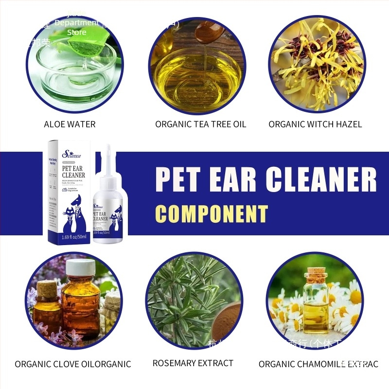 Lichid de curățare a urechilor pentru pisici și câini – elimină cerumen, recipient din plastic (formă: lichid; efect: elimină cerumen; material: recipient din plastic; utilizare: animale de companie)