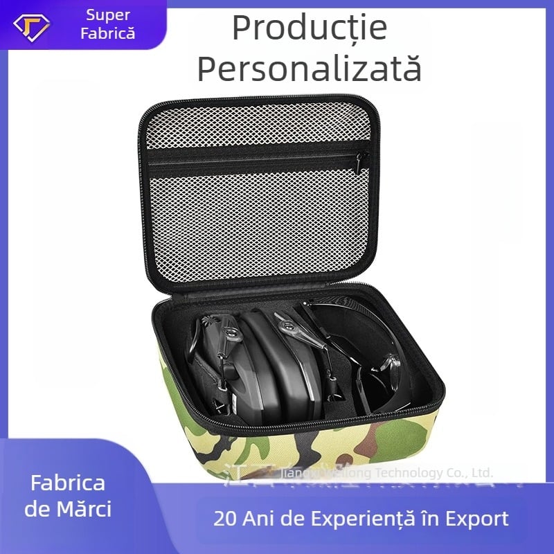 Caz protector pentru dopuri de urechi pentru vânătoare și tir, Oxford, BWL, geantă camuflaj outdoor/militară, activități în aer liber, Vara 2023
