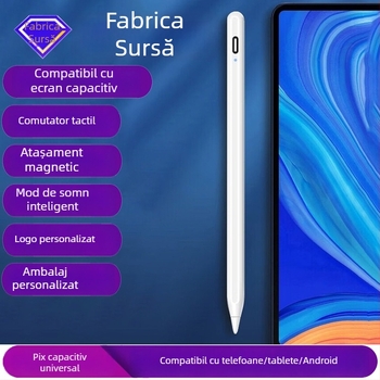 ALNK stilus pentru ecran tactil – stilus capacitiv universal pentru tablete și telefoane, carcasă metalică, atașare magnetică, compatibil cu Samsung, Apple, OPPO, VIVO și Xiaomi