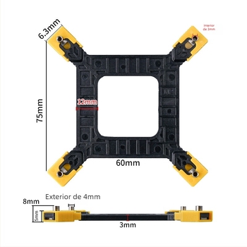 Suport fixare radiator CPU pentru plăci de bază universale 1366/115x/775, prelucrare OEM, disipare căldură