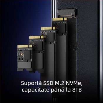 Lexar E750 carcasă externă NVMe M.2 USB4 cu Thunderbolt 4, suport până la 8 TB