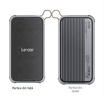 Lexar E750 carcasă externă NVMe M.2 USB4 cu Thunderbolt 4, suport până la 8 TB