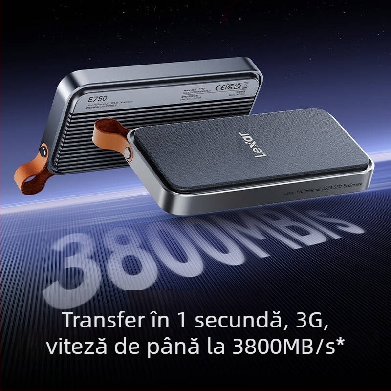 Lexar E750 carcasă externă NVMe M.2 USB4 cu Thunderbolt 4, suport până la 8 TB