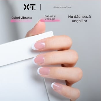 XT autocolante pentru unghii cu gel UV – semi-uscate, rezistente la apă, stil franțuzesc