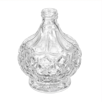 Sticlă de parfum din sticlă reîncărcabilă, cu pompă de pulverizare lungă, finisaj cristal