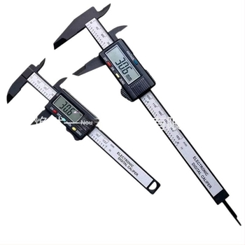 Caliper digital cu afișaj LCD pentru măsurarea diametrului interior și exterior, corp din plastic rezistent