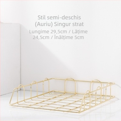 Raft de dosare pentru birou, depozitare pe birou, cu mai multe niveluri