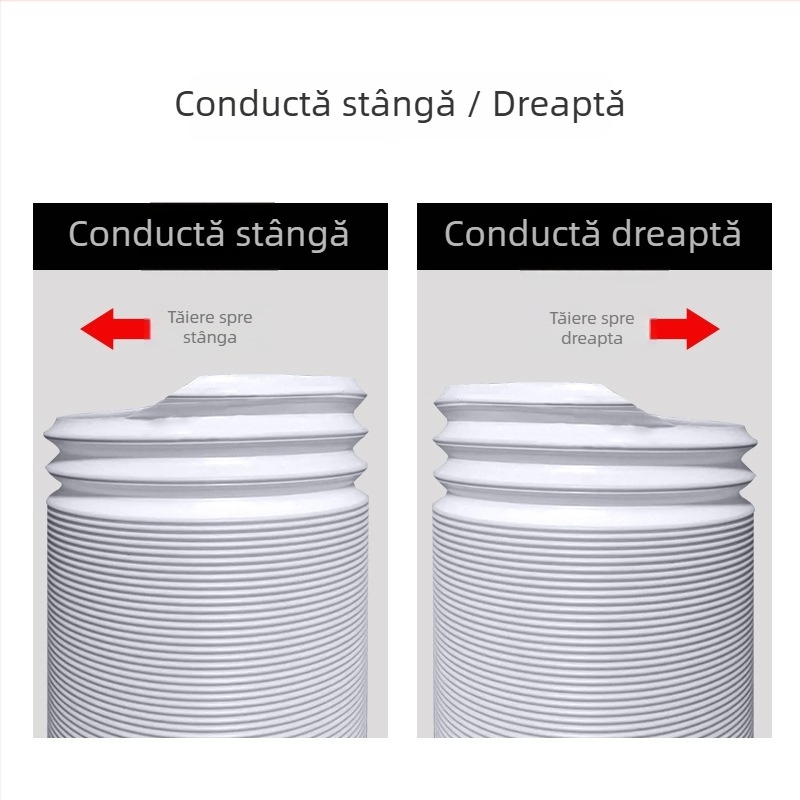 Furtun portabil de evacuare a aerului condiționat (lungime de 3 m, diametru de 5,1 in, telescopic)