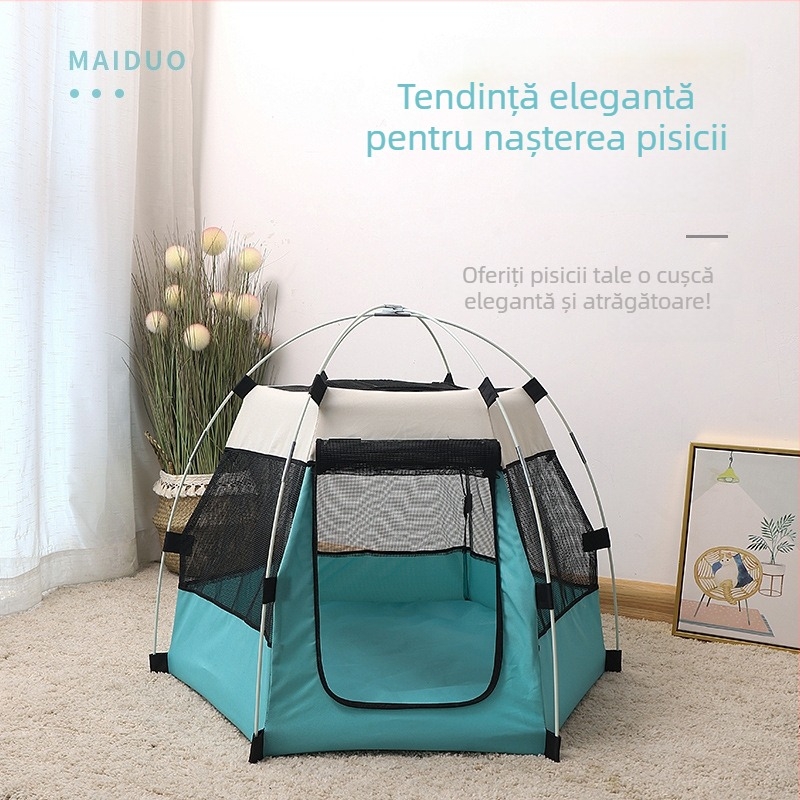 Cort detașabil închis pentru animale de companie pentru pisici — MAIDUO cușcă din pânză