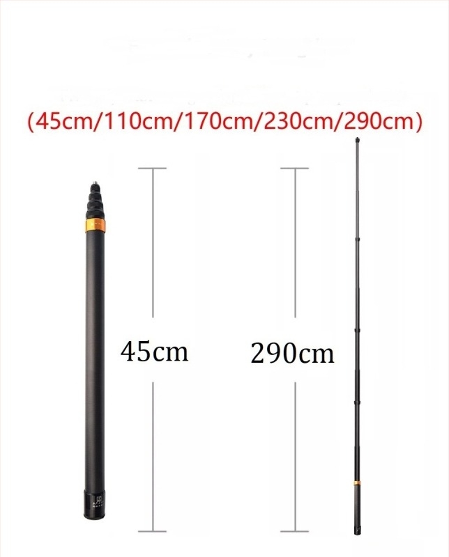 Monopod reglabil pentru selfie, pentru camere de acțiune, șurub de 1/4 inch, compatibil cu One X2
