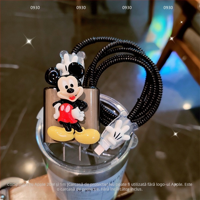 Protector de cablu de date cu design desen animat pentru cablul Apple 20W de încărcare – accesorii pentru telefoane mobile, compatibil cu Apple 20W