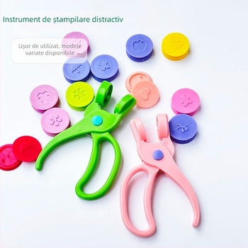 Set de ștampilă embossing pentru copii - activități DIY pentru grădiniță și jurnal - ABS material