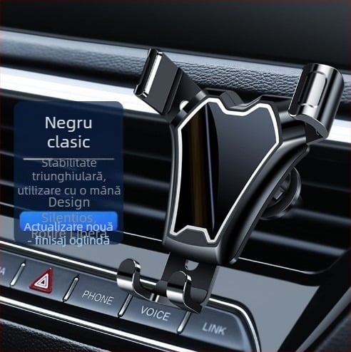 Jia Bai Suport pentru telefon auto cu montaj gravitațional pe gură de ventilație – compatibilitate generală, 5W, personalizare disponibilă