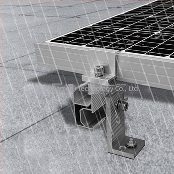 Suport de montare în formă de L pentru panouri solare, din aluminiu, cu unghi de înclinare reglabil, material: aliaj de aluminiu, tehnologie de prelucrare: extrudare, marca ECO-TECH, model 01