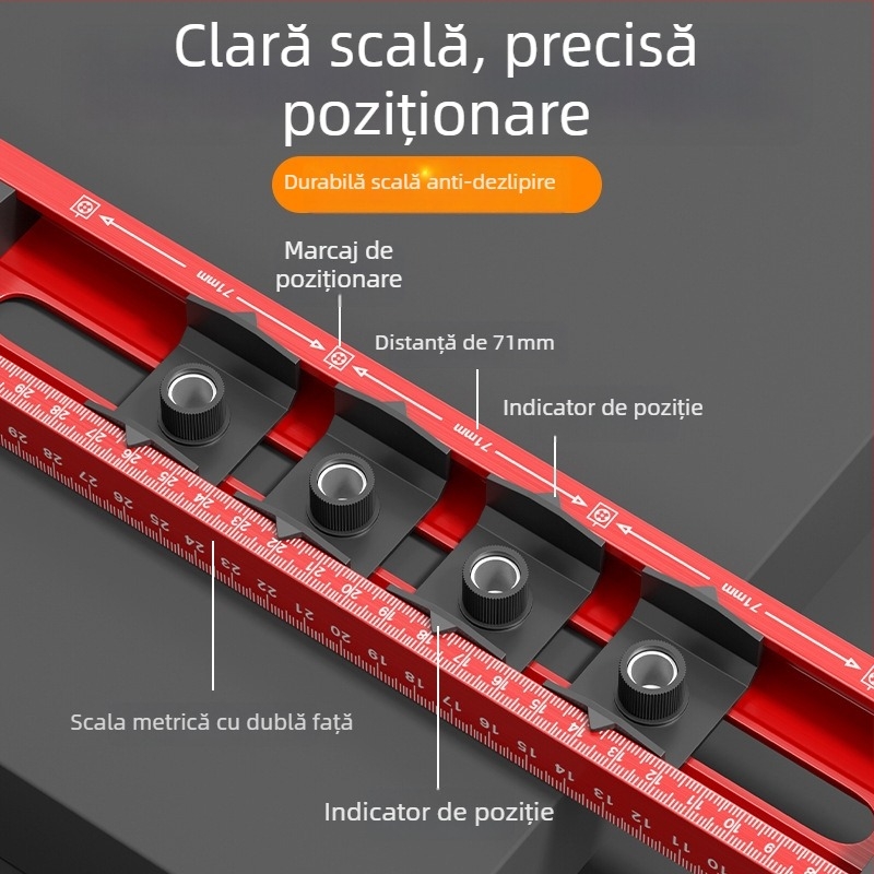 Cassio Riglă de nivel pentru agățarea tablourilor, instrument de înaltă precizie, multifuncțional pentru casă și birou, cu perforator auxiliar de găuri